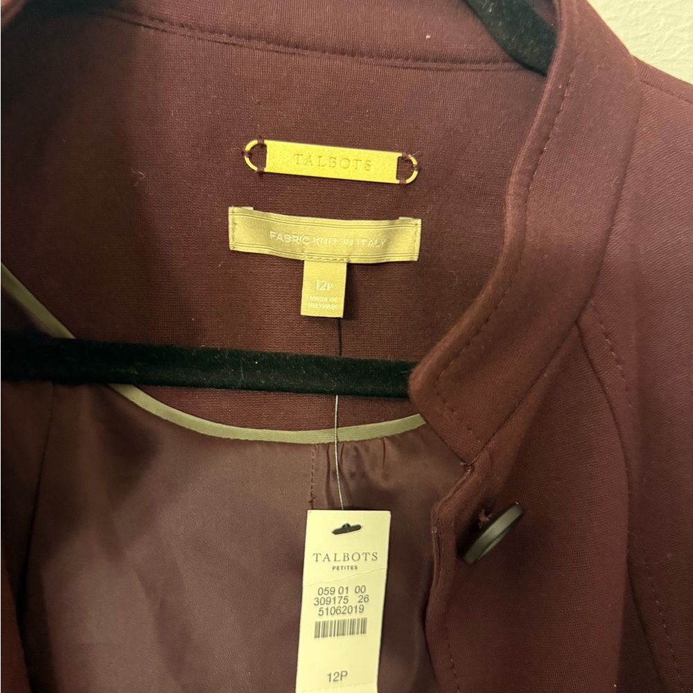 Talbots Deep Red Jacket